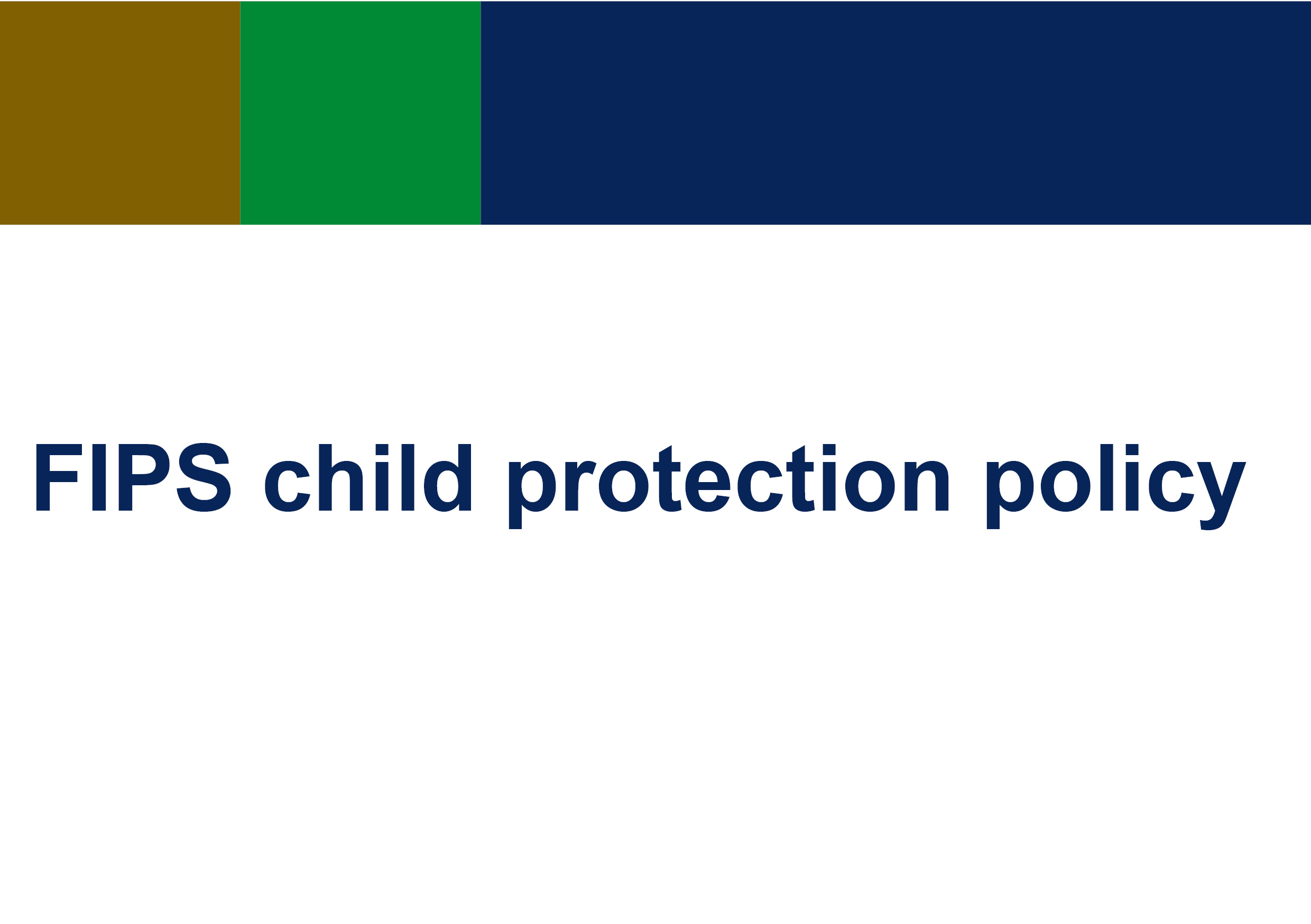 FIPS child protection policy