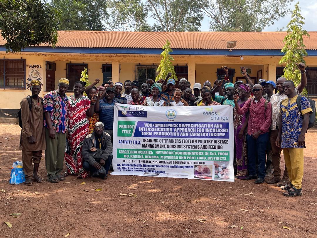 Sierra Leone trains 200 Village-based Advisors to improve extension and input access for smallholder farmers